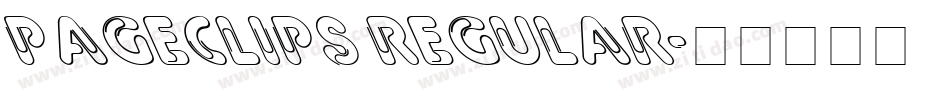 PageClips Regular字体转换